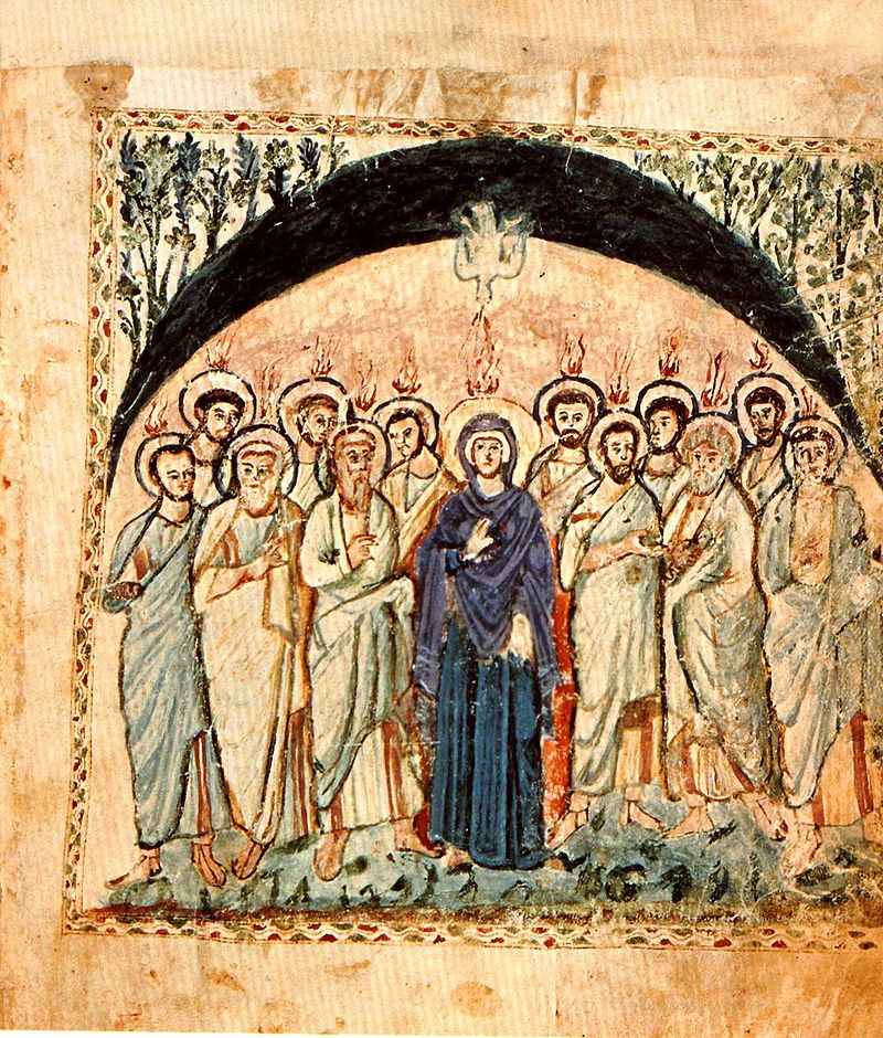 El-Descenso-del-Espiritu-Santo_Evangelio-de-Rabula_siglo VI. El-Descenso-del-Espiritu-Santo_Evangelio-de-Rabula_siglo VI.